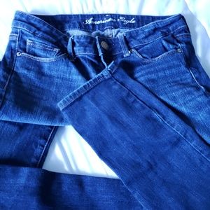 Dark denim jeans